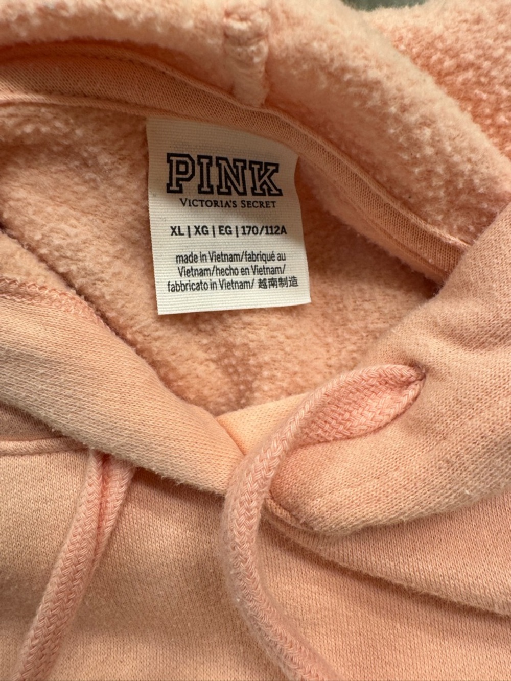 Victoria's Secret PINK Light Pink Hoodie Sweatshirt - Picture 3 of 3